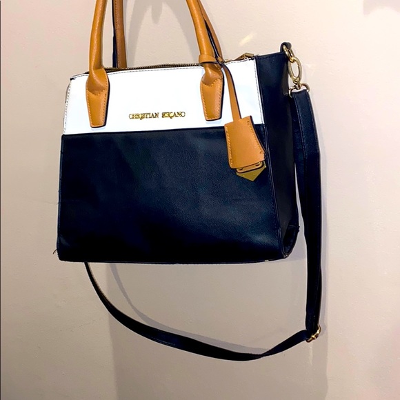 Christian Siriano Handbags - Medium, black white and tan Christian Siriano